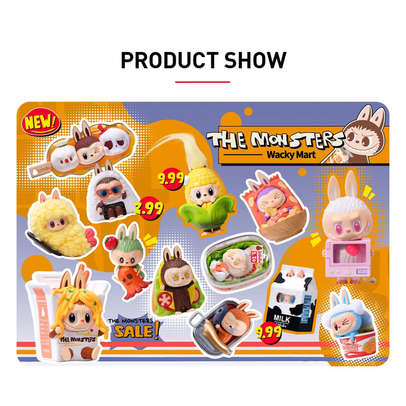 Pop Mart Labubu The Monsters Wacky Mart Series Cup Noodles Figure Blind Box