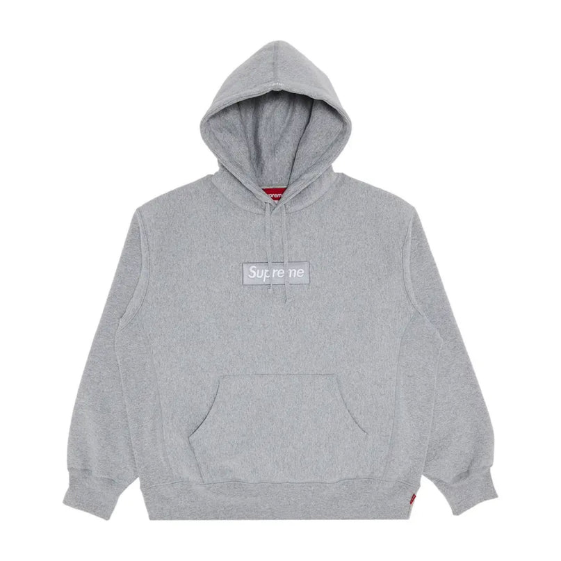 Supreme Box Logo Hoodie - Heather Grey (FW24)