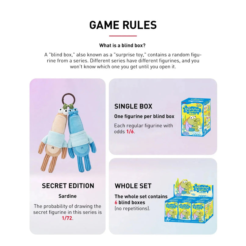 Pop Mart SpongeBob - Bikini Bottom Buddies - Whimsical Plush