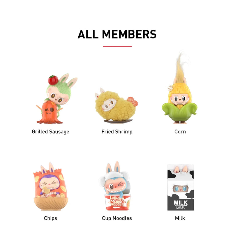 Pop Mart Labubu The Monsters Wacky Mart Series Cup Noodles Figure Blind Box