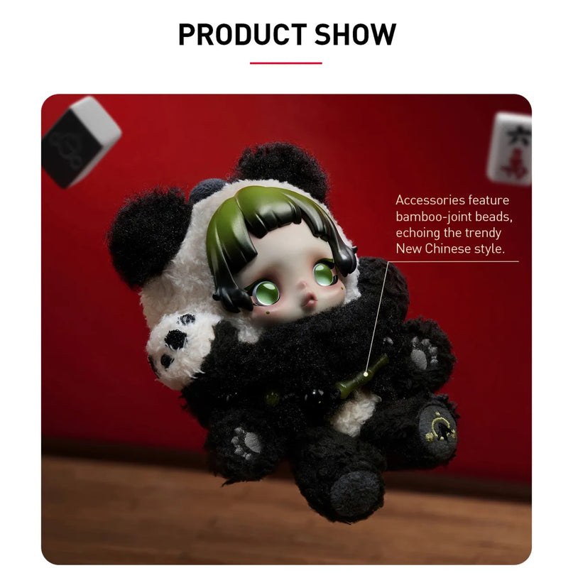 Pop Mart SKULLPANDA Lazy Panda Plush Doll Pendant