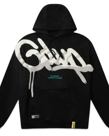 GEEDUP Handstyle x Footlocker Hoodie - Black/White/Grey