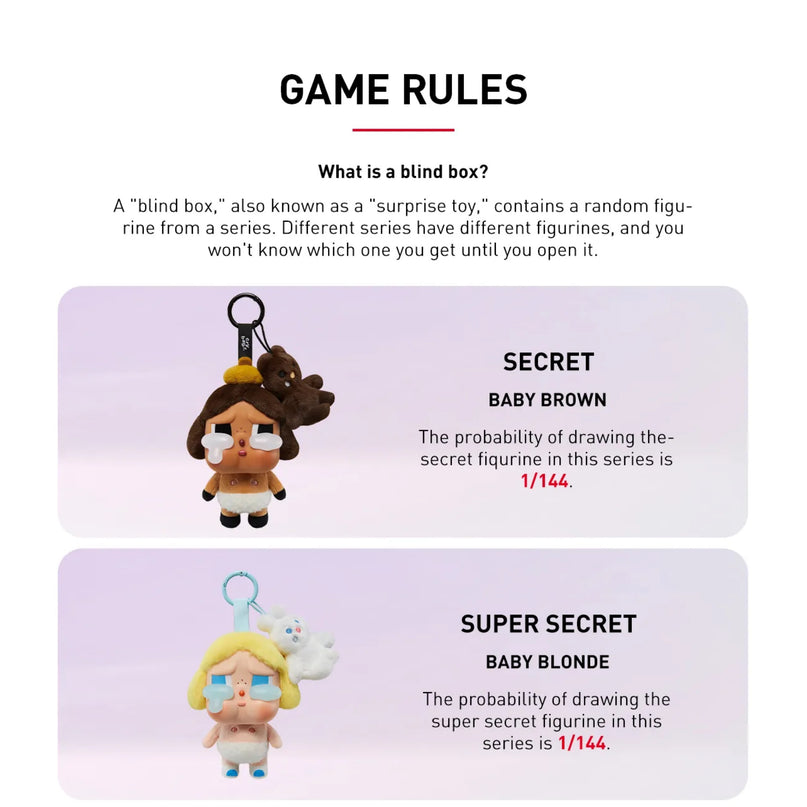 Pop Mart CryBaby Crying Again Series Vinyl Face Plush Blind Box