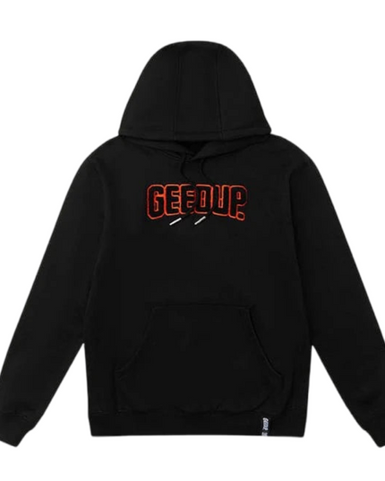 GEEDUP PFK Hoodie - Black/Black Orange