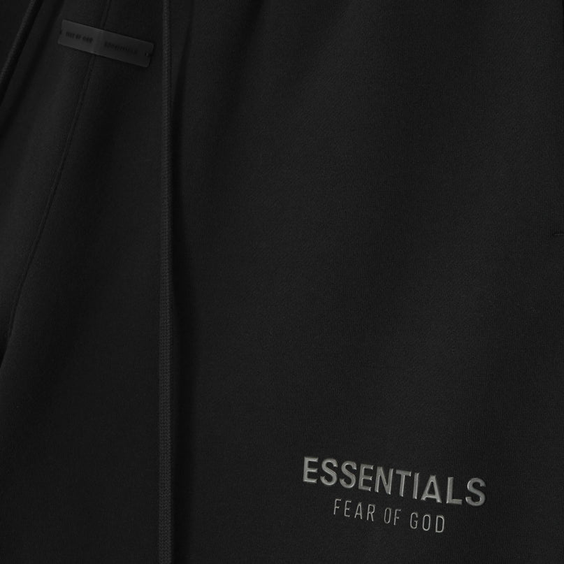 FEAR OF GOD ESSENTIALS Classic Fleece Sweatshort - Jet Black (SS25)