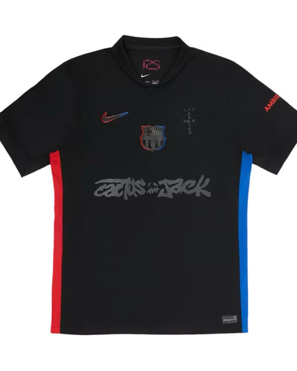 Travis Scott x FC Barcelona 24/25 Match Away Cactus Jack Jersey - Black