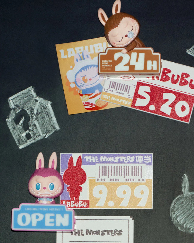 Pop Mart Labubu The Monsters Wacky Mart Series Fridge Magnet Blind Box