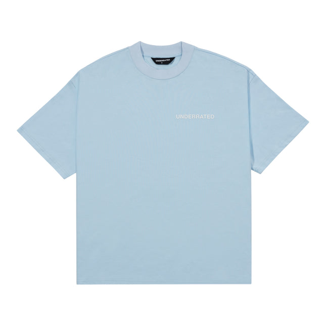 UNDERRATED Classic Logo T-Shirt - Sky Blue