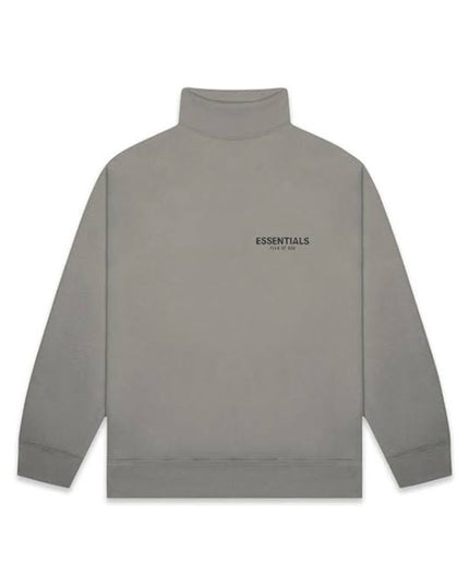 FEAR OF GOD ESSENTIALS Pull-Over Mockneck Sweatshirt - Cement (SS20)