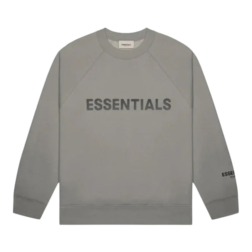 FEAR OF GOD ESSENTIALS 3D Silicon Applique Crewneck - Cement