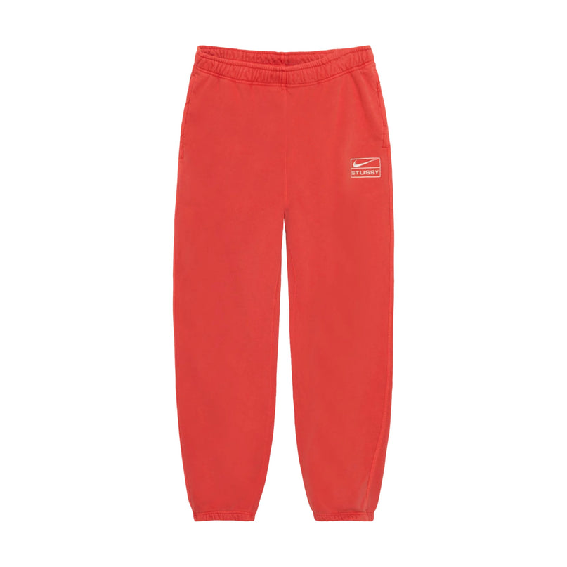 Stussy x Nike Pigment Dyed Fleece Sweatpants - Habanero Red