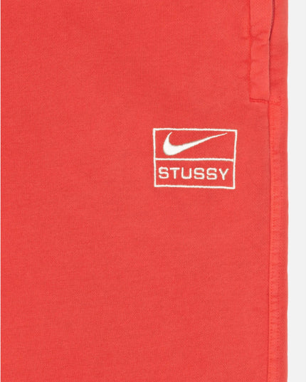 Stussy x Nike Pigment Dyed Fleece Sweatpants - Habanero Red