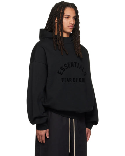 FEAR OF GOD ESSENTIALS Hoodie - Jet Black (SS23 Core Collection)