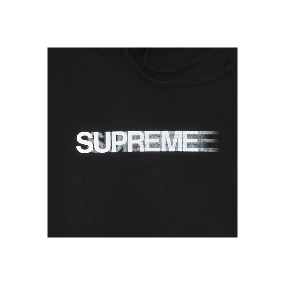Supreme motion logo hoodie black hotsell