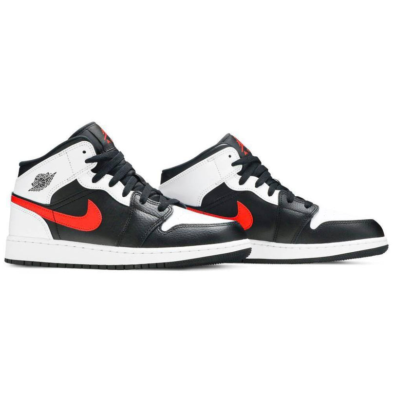 Air Jordan 1 Mid 'Black Chile Red White' (GS)