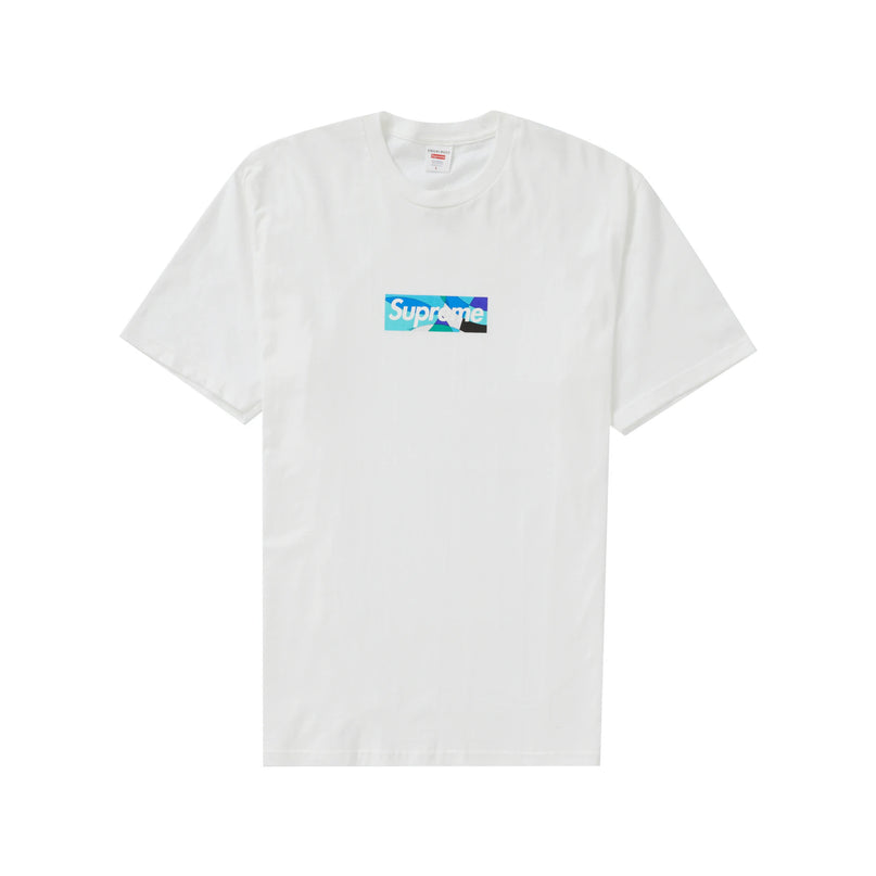 Supreme x Emilio Pucci Box Logo Tee - White/Blue