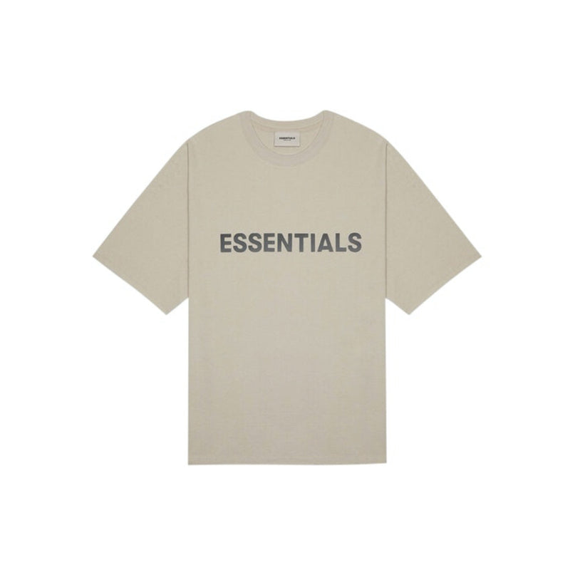 FEAR OF GOD ESSENTIALS 3D Silicon Applique Boxy T-Shirt - Tan