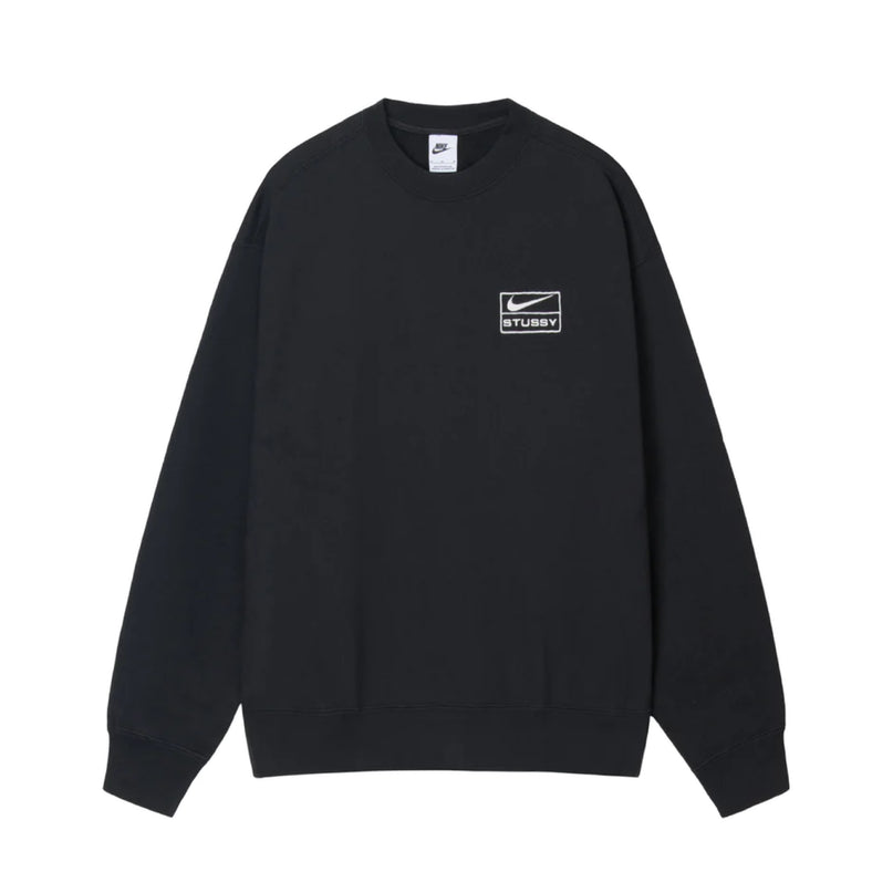 Stussy x Nike Wash Crew Fleece - Black (SS23)