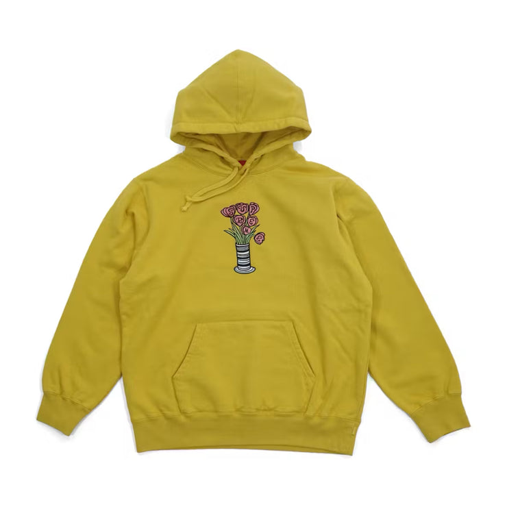 Supreme Flowers Hoodie - Mustard (FW18)