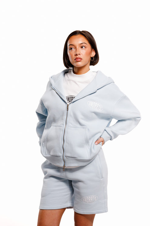 UNDERRATED Stamp Zip Hoodie - Powder Blue