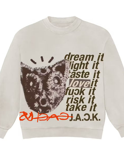 Travis Scott D.L.T.L.F.R.T. Crewneck - Natural