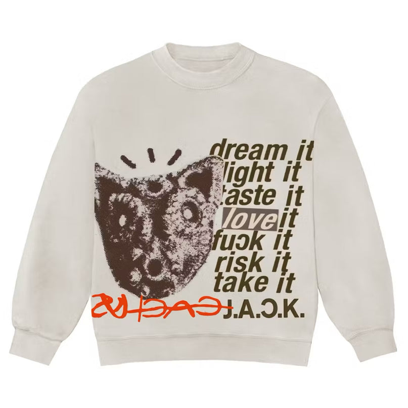 Travis Scott D.L.T.L.F.R.T. Crewneck - Natural