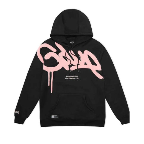 GEEDUP Handstyle Hoodie - Black/Pink