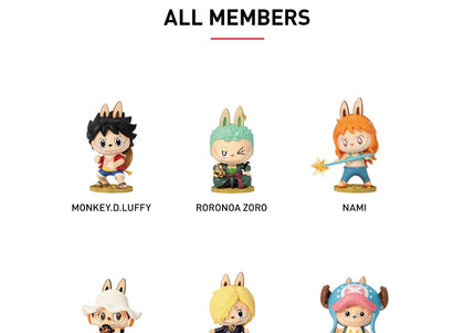 Pop Mart Labubu The Monsters x One Piece Series (Single Blind Box)
