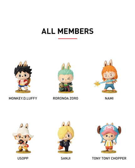 Pop Mart Labubu The Monsters x One Piece Series Blind Box