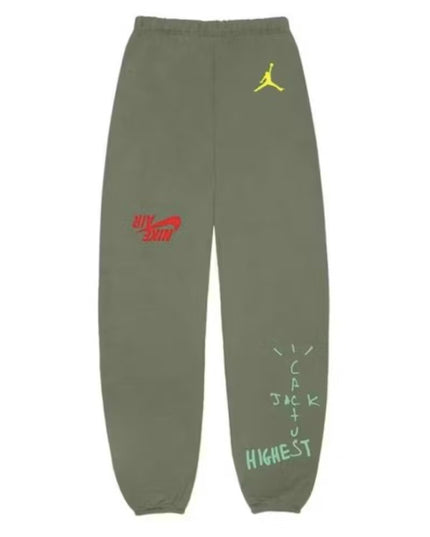 Travis Scott x Jordan Cactus Jack Highest Sweatpants - Olive