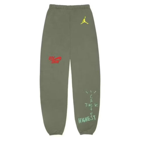 Travis Scott x Jordan Cactus Jack Highest Sweatpants - Olive