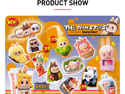 Pop Mart Labubu The Monsters Wacky Mart Series Cup Noodles Figure Blind Box