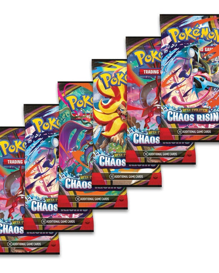 Pokemon TCG Mega Evolution - Chaos Rising Booster Bundle (6 Packs)