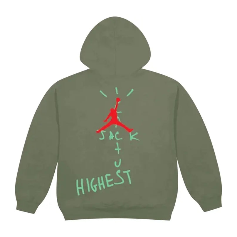Travis Scott x Jordan Cactus Jack Highest Hoodie - Olive