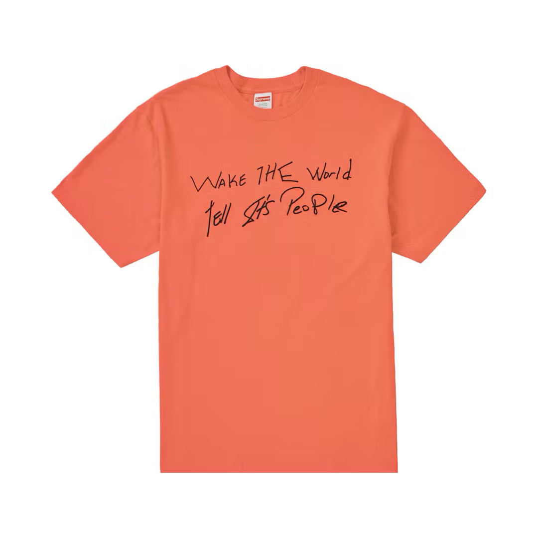 Supreme Buju Banton Wake The World Tee Neon Orange SS19 Cheap Novogas Jordan Outlet