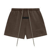 High-Rise-Shorts mit Gürtel Schwarz Sweat Shorts - Heather Wood (SS24)