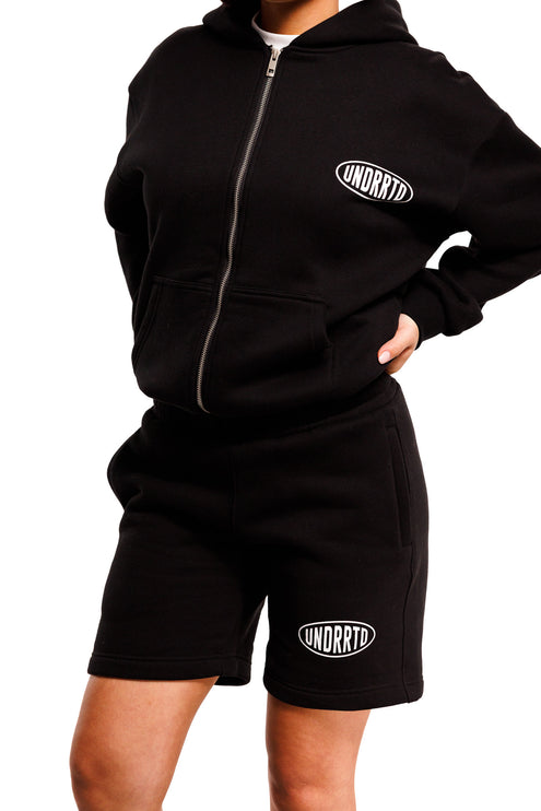 UNDERRATED Stamp Zip Hoodie - Black