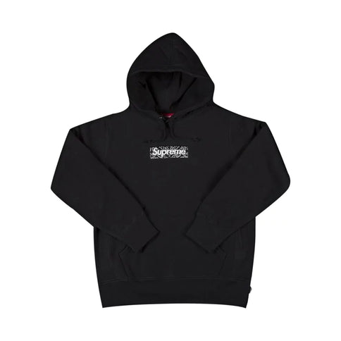 Supreme Bandana Box Logo Hoodie - Black (FW19)