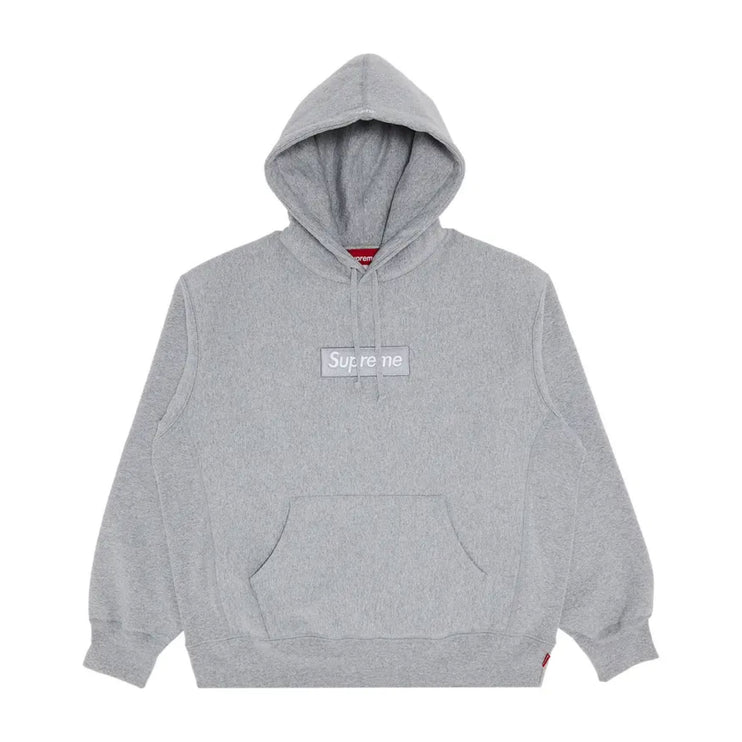Supreme Box Logo Hoodie - Heather Grey (FW24)