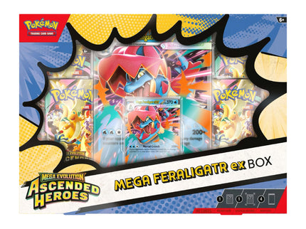 Pokemon TCG Mega Evolution - Ascended Heroes Mega Emboar ex / Mega Feraligatr ex / Mega Meganium ex Box