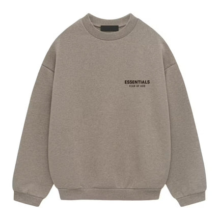FEAR OF GOD ESSENTIALS Fleece Crewneck - Dark Heather Grey (Holiday 2024)