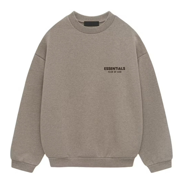 FEAR OF GOD ESSENTIALS Fleece Crewneck - Dark Heather Grey (Holiday 2024)