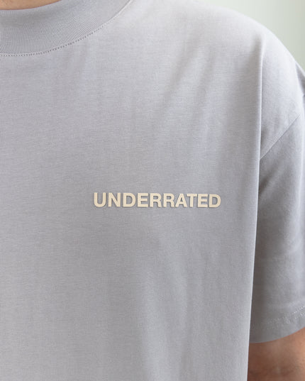 UNDERRATED Classic Logo T-Shirt - Fog Grey