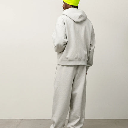 Stussy x Nike Stone Washed Fleece Zip Hoodie - Grey Heather (FW25)