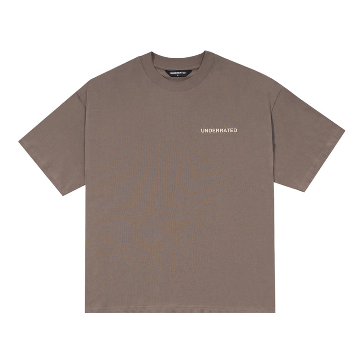 UNDERRATED Classic Logo T-Shirt - Mocha