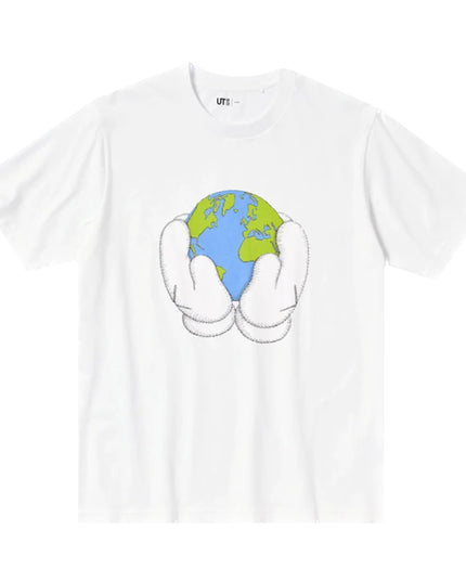 KAWS x Uniqlo Peace For All T-Shirt - White