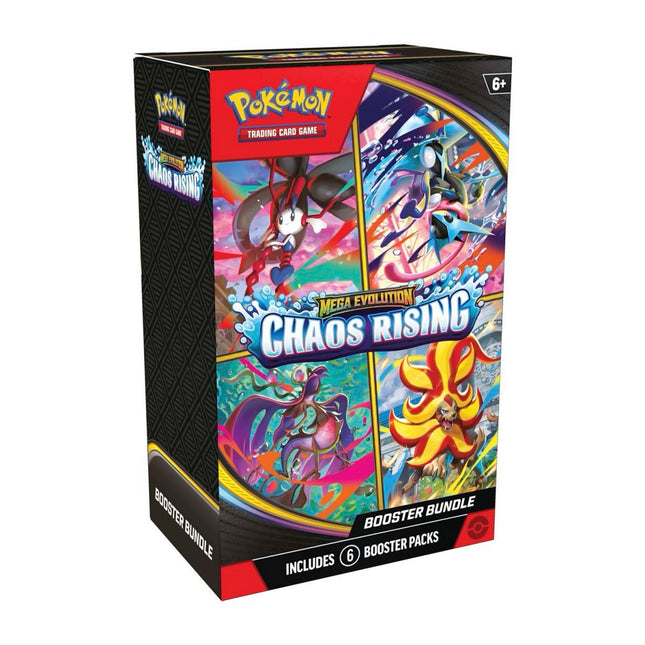 Pokemon TCG Mega Evolution - Chaos Rising Booster Bundle (6 Packs)