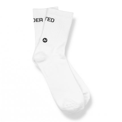 UNDERRATED Crew Socks - White