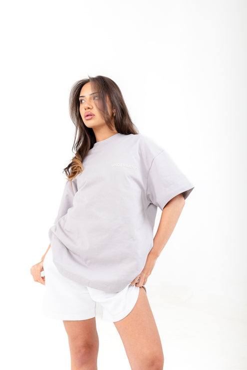 UNDERRATED Classic Logo T-Shirt - Fog Grey