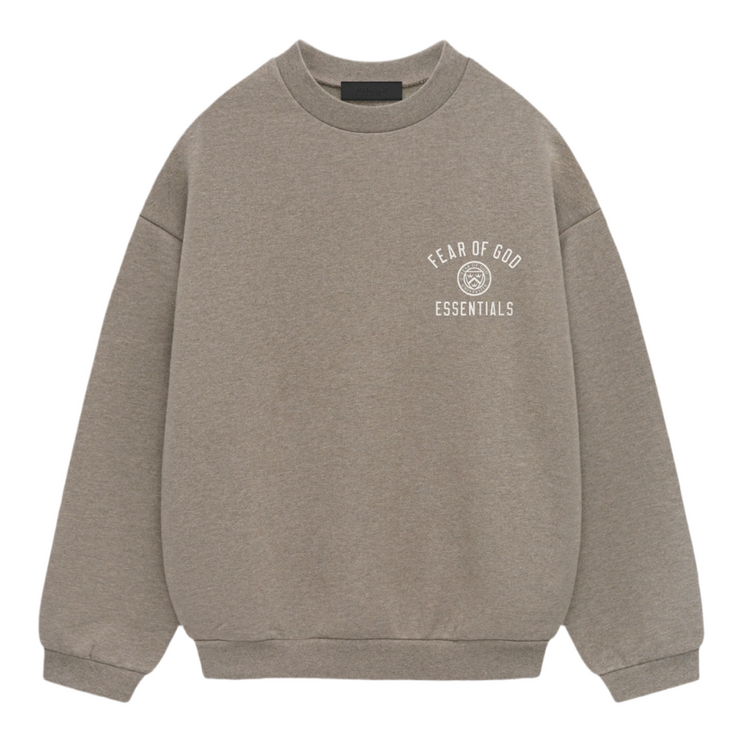 FEAR OF GOD ESSENTIALS Crest Crewneck - Dark Heather Grey (Holiday 2024)